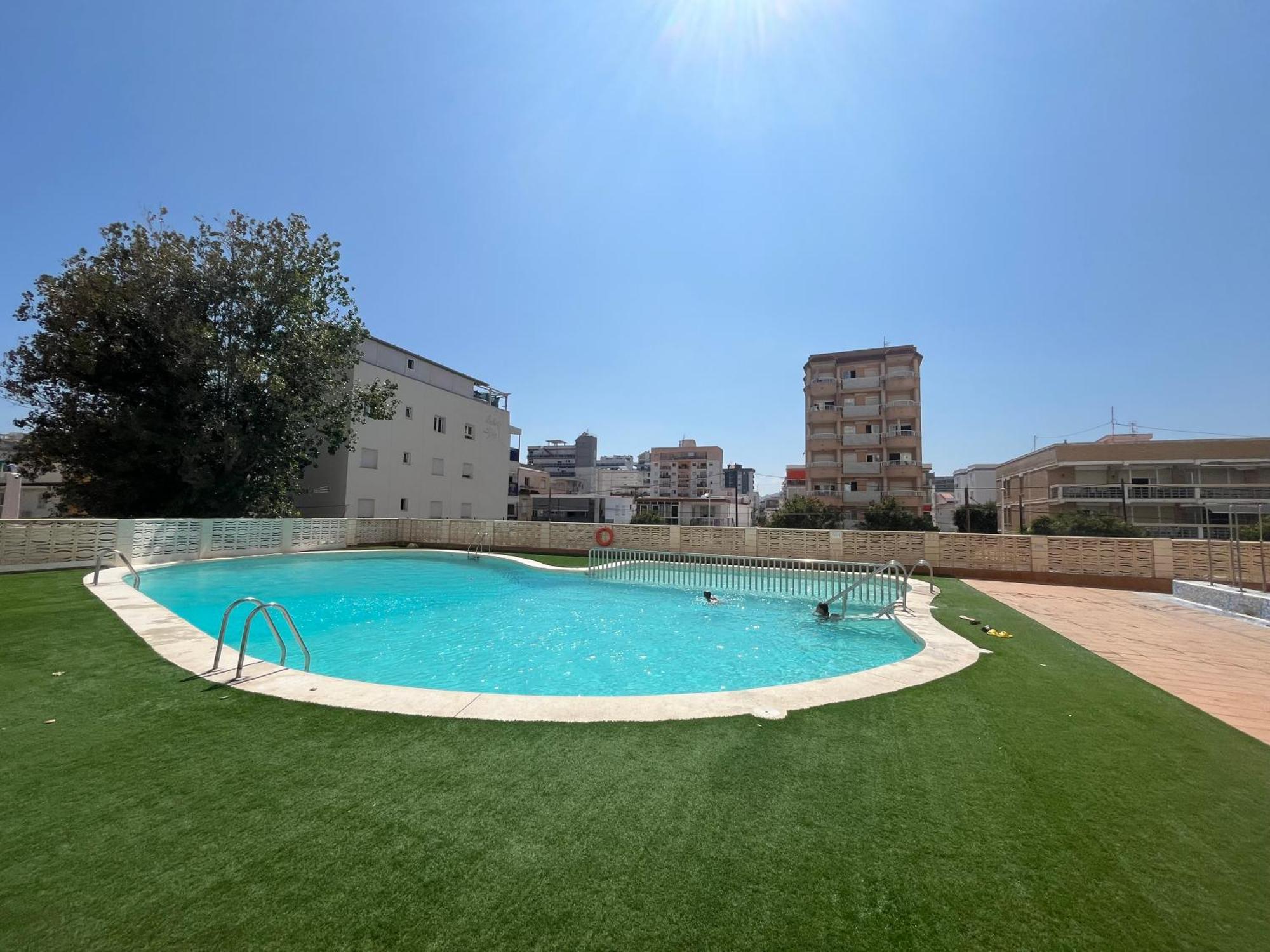 Apartamento 1ª Linea De Playa - Con Piscina Y Parking Playa de Gandia Экстерьер фото