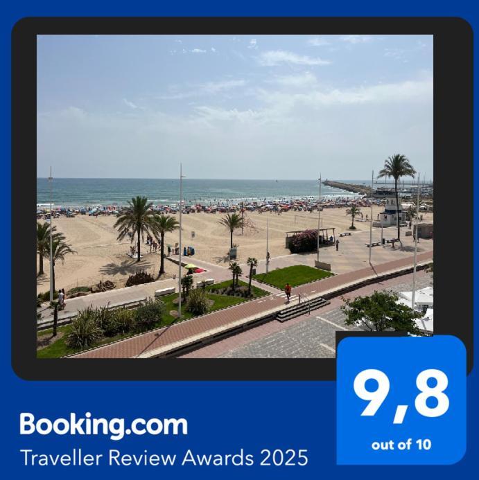 Apartamento 1ª Linea De Playa - Con Piscina Y Parking Playa de Gandia Экстерьер фото